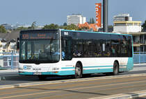 MAN Lion`s City der RSVG, SU-BV 2649, auf der Kennedybrücke in Bonn - 28.09.2013