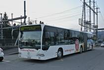 AAGL Citaro I G Nr. 94 abgestellt beim Bahnhof Liestal, 22.01.2014.