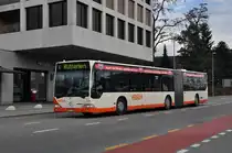 Mercedes Citaro mit der Betriebsnummer 44 auf der Linie 4 beim Bahnhof Soloturn. Die Aufnahme stammt vom 08.11.2012.