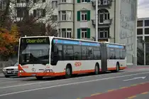 Mercedes Citaro mit der Betriebsnummer 45 auf der Linie 1 beim Bahnhof Soloturn. Die Aufnahme stammt vom 08.11.2012.