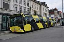 Mercedes Citaro mit der Betriebsnummer 46 und der Baloise Bank Soba Werbung auf der Linie 7 am Bahnhof Solothurn. Die Aufnahme stammt vom 08.11.2012.