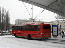Karosa LC936XE.1038 und erstes Schnee in 2014 in Hradec Králové. (27. 1. 2014)