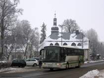 Neoplan Euroliner in Annaberg, Geyersdorferstrasse. (24. 1. 2013)