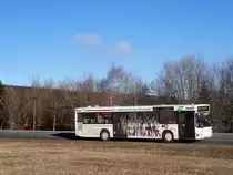 MAN EL 202 in Oberwiesenthal, Dr. Jäger Strasse. (27. 1. 2014)