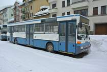 MB 405 *UR 9346* abgestellt beim Bahnhof Airolo, 30.01.2014.