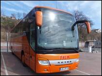 Setra 415 GT-HD von Palm aus Deutschland im Stadthafen Sassnitz am 01.05.2013