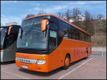 Setra 415 GT-HD von Palm aus Deutschland im Stadthafen Sassnitz am 01.05.2013