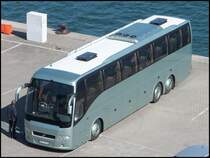 Volvo 9700 von Brandenburgbus aus Deutschland im Stadthafen Sassnitz am 05.05.2013
