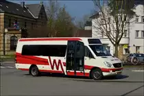(EW 2814)  Mercedes Benz Minibus der Firma Erny Wewer am Bahnhof in Wasserbillig.  07.03.2014