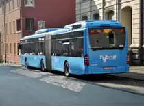Mercedes-Benz O 530 GDH (Citaro Hybrid) auf der Linie 628 nach Wuppertal-Elberfeld Hamburger Treppe an der Haltestelle Wuppertal-Barmen Sedanstraße.(6.3.2014)  