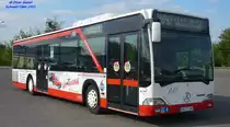 Mercedes-Benz O530 I Citaro, Wagennummer 349, der Uckermärkischen Verkehrsgesellschaft mbH, 2011 beim ZOB Schwedt/Oder.