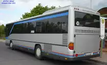 Mercedes-Benz O550 I Integro, Wagennummer 404, der Uckermärkischen Verkehrsgesellschaft mbH, 2011 beim ZOB Schwedt/Oder.