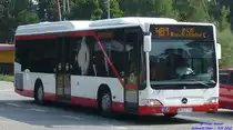 Mercedes-Benz O530 Citaro LE-Ü, Wagennummer 511, der Uckermärkischen Verkehrsgesellschaft mbH, 2012 beim PCK Schwedt/Oder.