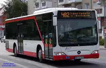 Mercedes-Benz O530 II Citaro, Wagennummer 512, der Uckermärkischen Verkehrsgesellschaft mbH, 2012 in Schwedt/Oder.
