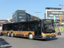 STI Thun - Nr. 149/BE 801'149 - MAN am 12. März 2014 beim Bahnhof Thun (Erster Einsatztag als Werbebus für 750 Jahre Stadtrechte von Thun)