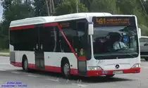 Mercedes-Benz O530 Citaro LE-Ü, Wagennummer 514, der Uckermärkischen Verkehrsgesellschaft mbH, 2011 beim PCK Schwedt/Oder.