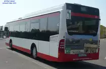 Mercedes-Benz O530 Citaro LE, Wagennummer 517, der Uckermärkischen Verkehrsgesellschaft mbH, 2011 beim ZOB Schwedt/Oder.