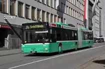 MAN Bus mit der Betriebsnummer 775 auf der Linie 36 in der Spiegelgasse. Die Aufnahme stammt vom 23.02.2014.