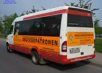 Mercedes-Benz Sprinter 413 CDI, Wagennummer 713, der Uckermärkischen Verkehrsgesellschaft mbH, 2011 beim ZOB Schwedt/Oder.