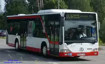 Mercedes-Benz O530 I Citaro, Wagennummer 718, der Uckermärkischen Verkehrsgesellschaft mbH, 2011 beim PCK Schwedt/Oder.