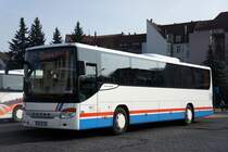 Bus Eisenach / Verkehrsgesellschaft Wartburgkreis mbH (VGW): Setra S 415 UL der KVG Eisenach, eingesetzt im Überlandverkehr. Aufgenommen am Überlandbusbahnhof von Eisenach im März 2014.