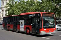 EMT Valencia (Stadtbus): Mercedes-Benz Citaro Facelift, Wagennummer 6226 am Plaça de l'Ajuntament im Zentrum von Valencia. Aufgenommen im Mai 2013. 