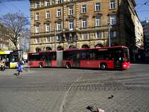 DB Rhein Nahe Bus Mercedes Benz Citaro C1 Facelfit G am 20.03.14 auf der 660 in Mainz Hbf 