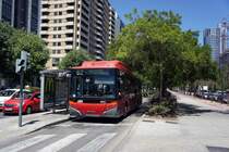 EMT Valencia (Stadtbus): MAN Castrosua, Wagennummer 9405 an der Metro- Station Beniferri. Aufgenommen im Mai 2013.