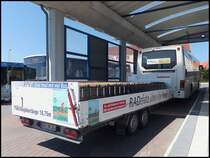 Fahrradanhnger der RPNV in Bergen am 15.05.2013