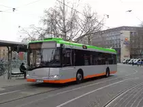 Ein Solaris Urbino 12 der Üstra als 134 Nordring am Hauptbahnhof, 22.03.14