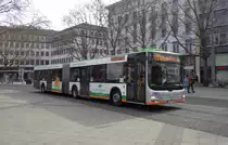 Ein MAN Lions City G der Üstra als 121 Haltenhoffstr. am Hauptbahnhof, 23.03.14