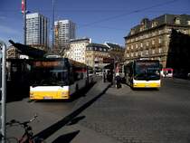 MVG MAN der 2. Generation 733 und MAN Lions City G 761 am 20.03.14 in Mainz 