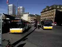 MVG MAN der 2. Generation 733 und MAN Lions City G 761 am 20.03.14 in Mainz 