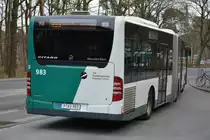 P-AV 983 auf der Linie 693 am Bahnhof Rehbrücke. Aufgenommen am 23.03.2014.