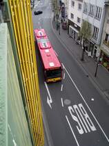 HSB Citaro am 26.03.14 in Hanau von einen Parkhaus aus fotografiert 