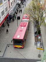 HSB Mercedes Benz Citaro C1 G am 26.03.14 in Hanau von einen Parkhaus aus fotografiert 