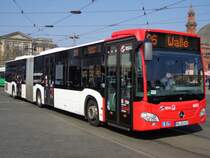 BSAG-Wagen 4692, Mercedes-Benz Citaro C2 G als 26 Walle am Hauptbahnhof, 29.03.14 