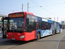 BSAG-Wagen 4661, Mercedes-Benz Citaro C2 G als 25 Weidedamm am Hauptbahnhof, 29.03.14 