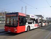 BSAG-Wagen 4584, MAN Lions City G A23 als 26 Huckelriede am Hauptbahnhof, 30.03.14 
