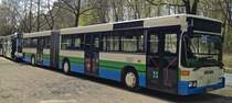 Dieser Mercedes-Benz O 405GN1 von Busverkehr Imfeld war am 06.04.2014 auf einem Parkplatz abgestellt.