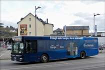 .  MAN Lion's City aufgenommen am Bahnhof von Wetzlar am 23.03.2014.