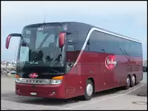 Setra 416 HDH von Car Rouge aus der Schweiz im Stadthafen Sassnitz am 28.05.2013