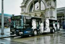 VBL Luzern 562/LU 15'716 Mercedes Citaro (ex Gowa, Luzern Nr. 62) am 15. April 2008 Luzern, Bahnhof (mit Vollwerbung  Reife Leistung )