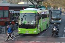 19.4.2014, Berlin Messedamm. Fernbus nach Frankfurt/M.