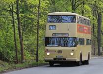 19.4.2014 Berlin, nahe  Am Postfenn . Büssing DE 27 als Linienbus der BVG (Eigentümer Traditionsbus GmbH Berlin)