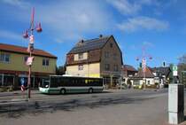 14.4.2014 Zepernick. Bushaltestelle am Bahnhof.