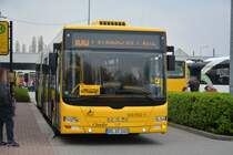 DD-VS 1603 (930 603-7) auf der Linie 100 am Betriebshof Gruna. Aufgenommen am 06.04.2014.