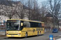 Setra S 317 UL von Katzenstein Reisen auf der Stadtlinie in Marienberg. (6.2.2014)