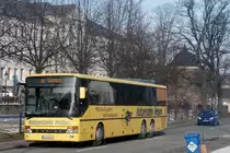 Setra S 317 UL von Katzenstein Reisen auf der Stadtlinie in Marienberg. (6.2.2014)