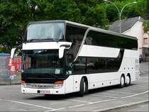 Ein belgischer Setra S 431 DT fotografiert in Wiltz am 15.05.08.